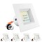 Luxrite 4 Inch Square LED Recessed Can Lights 5 CCT 2700K-5000K 14W (75W Equivalent) 950LM Dimmable 4-Pack LR23787-4PK - alternate 1